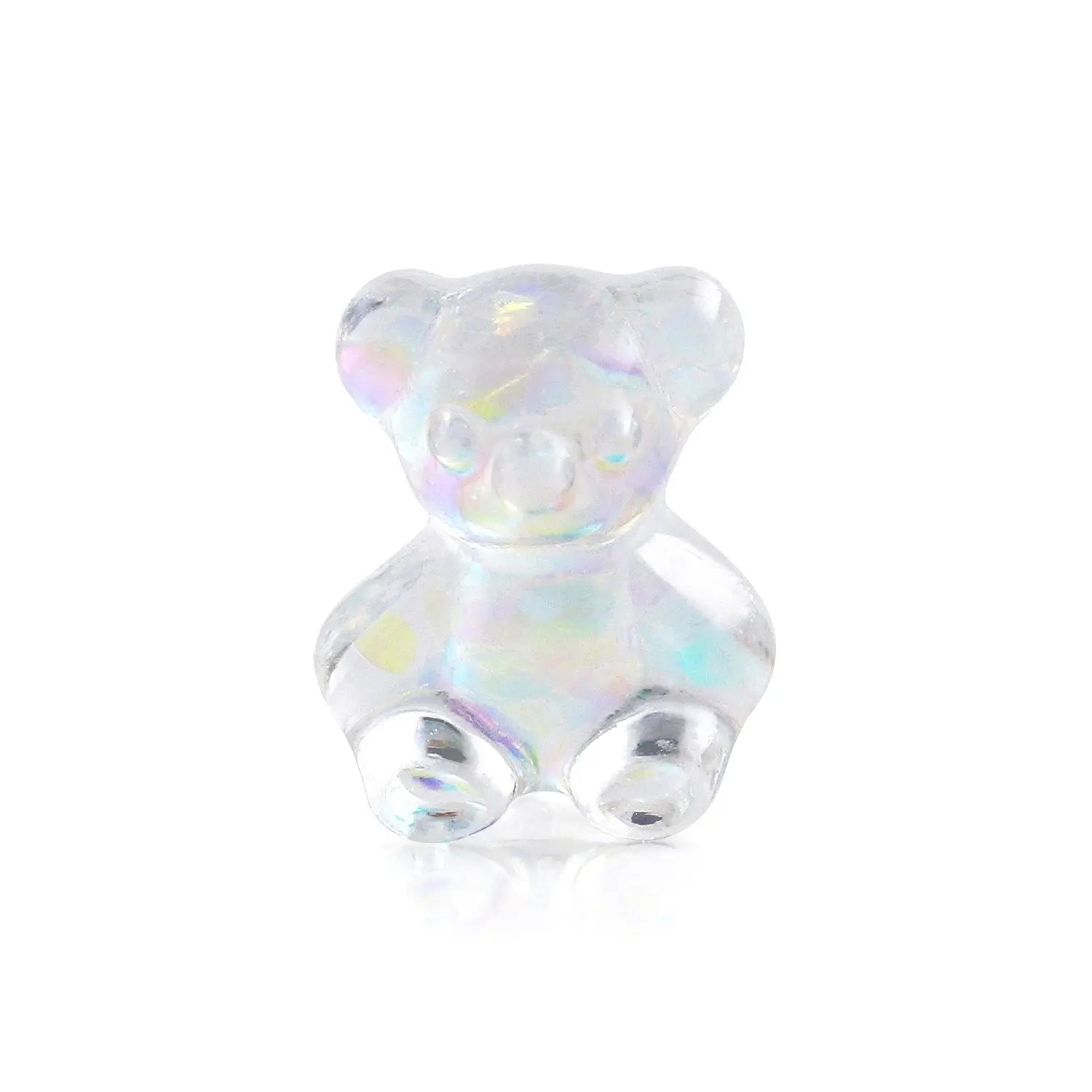 Pot of 5 Charms - Multi-colour Glitter Teddybear   Naio Nails