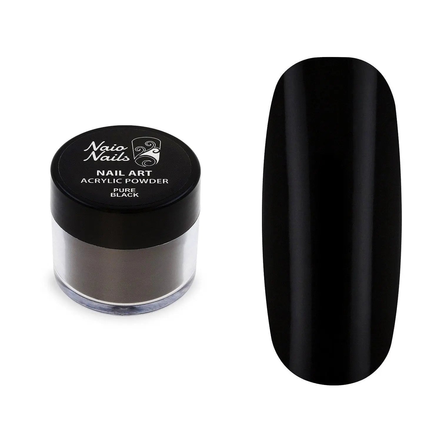 Pure Black Acrylic Powder - 12g  