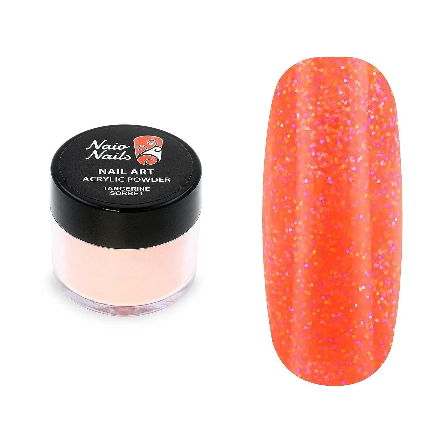 Tangerine Sorbet Shimmer Acrylic - 12g   Naio Nails
