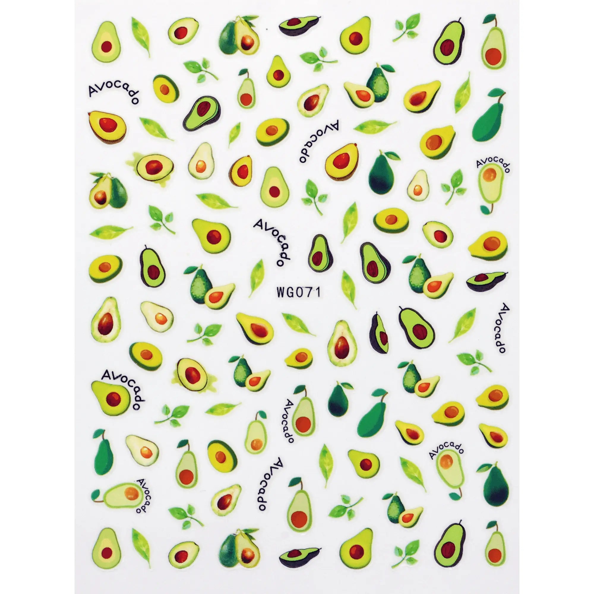 Avocado Nail Art Stickers   Naio Nails