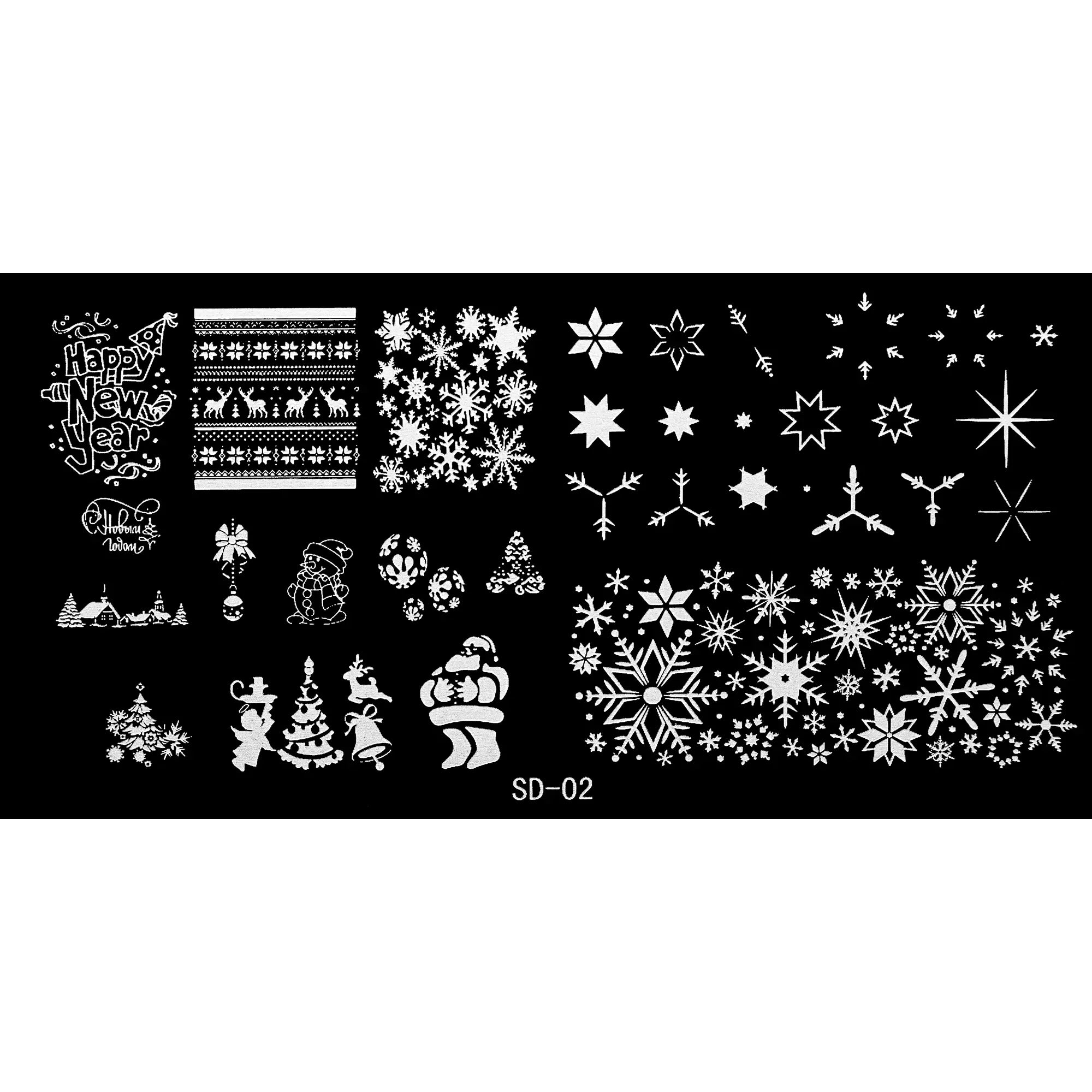 Stamping Plate - SD-002   Naio Nails