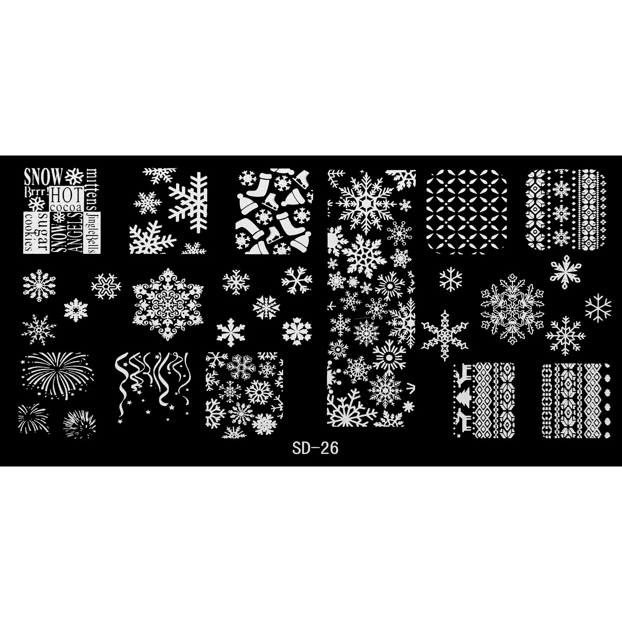 Stamping Plate - SD-026   Naio Nails