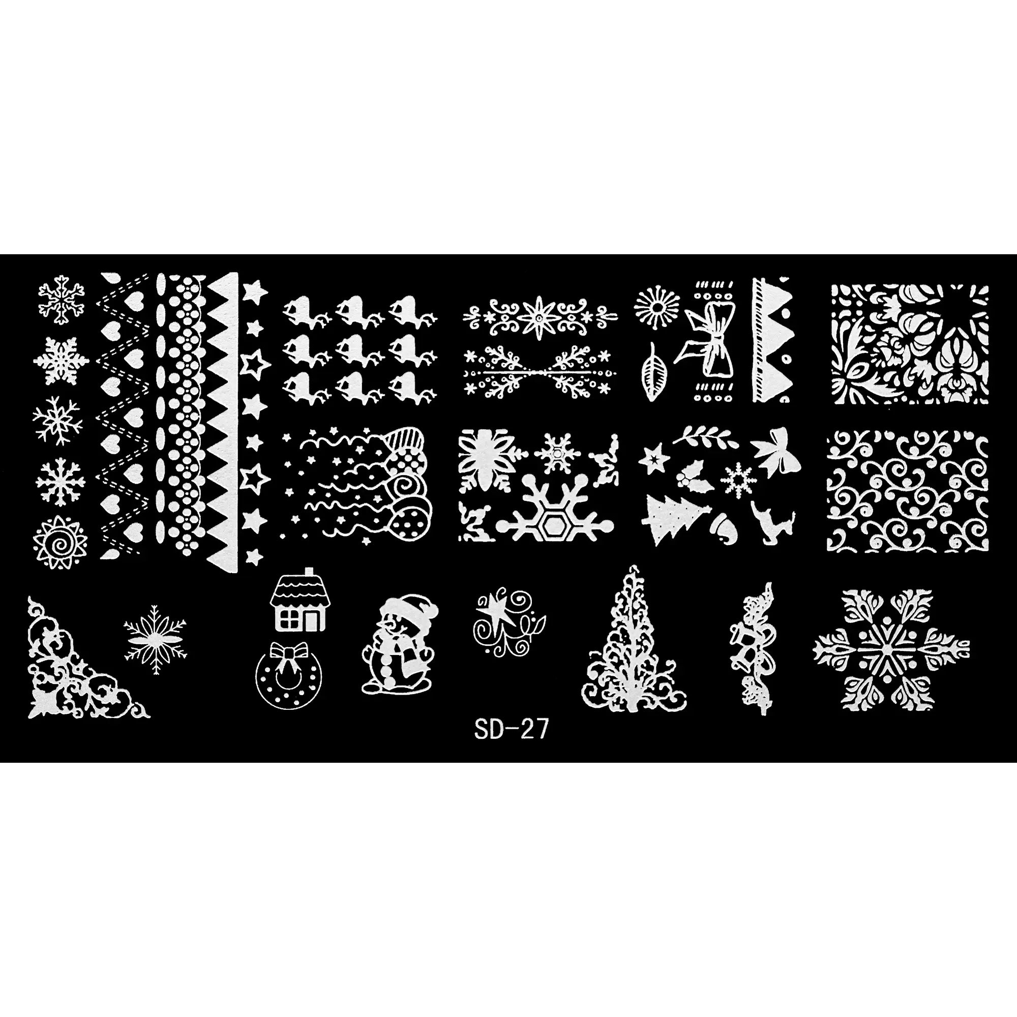 Stamping Plate - SD-027   Naio Nails