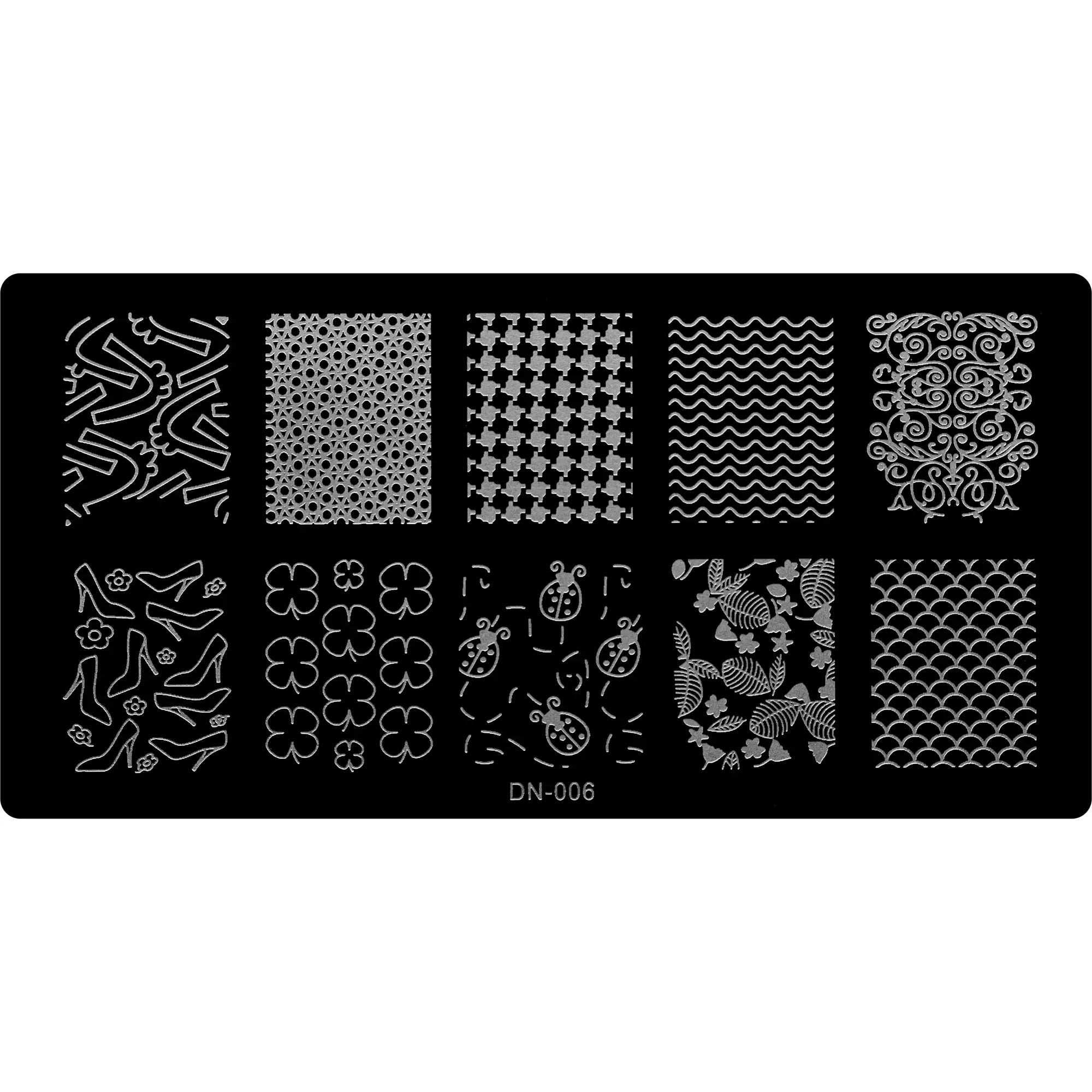 Stamping Plate - DN-006   Naio Nails