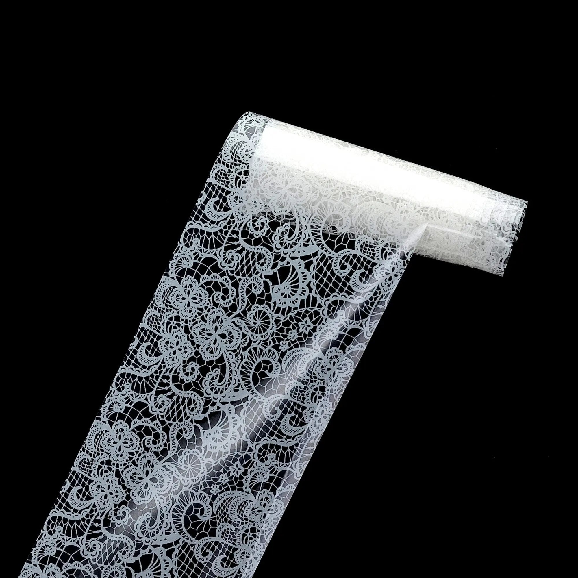 TFS-7 Black & White Netted Foil   Naio Nails