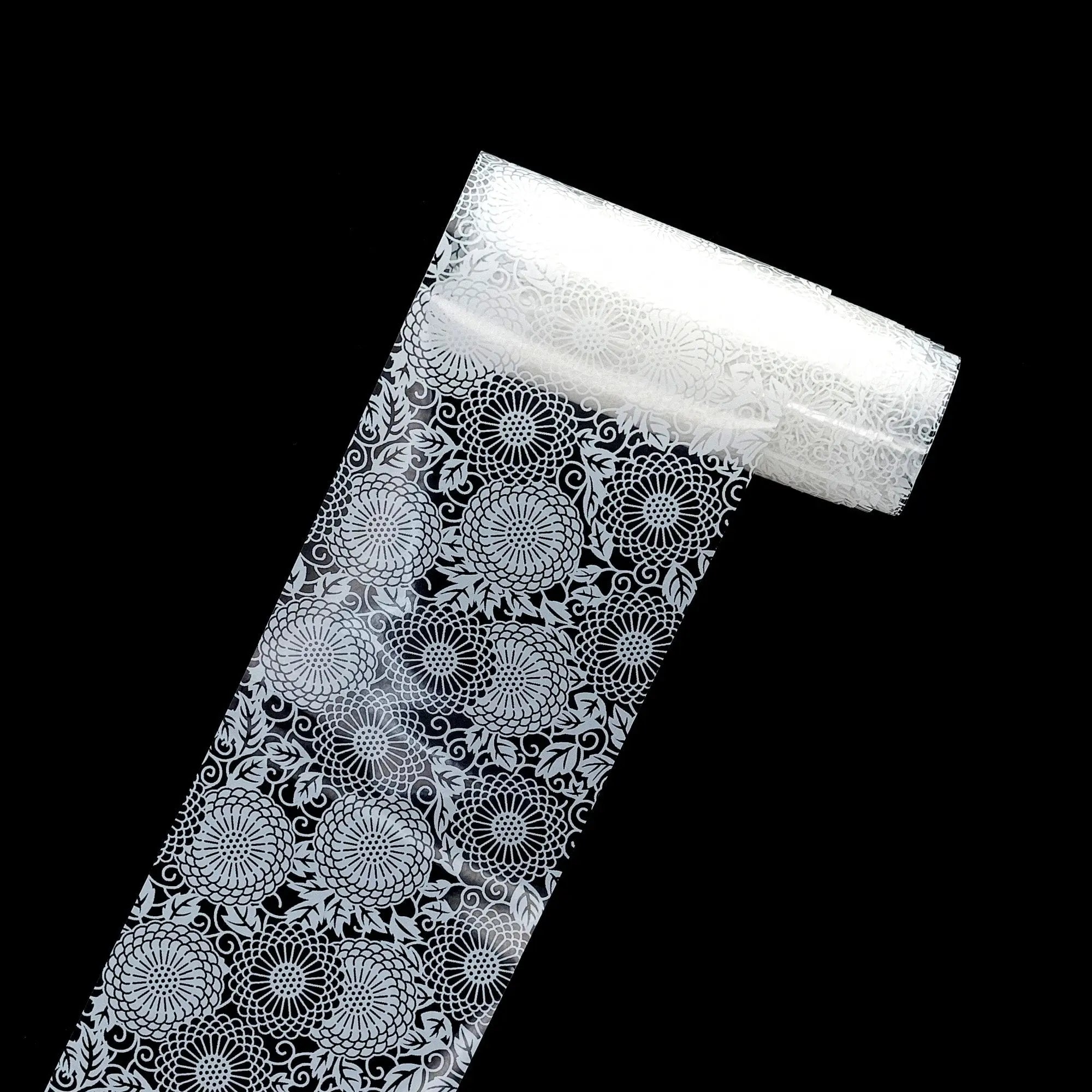 TFS-7 Black & White Netted Foil   Naio Nails
