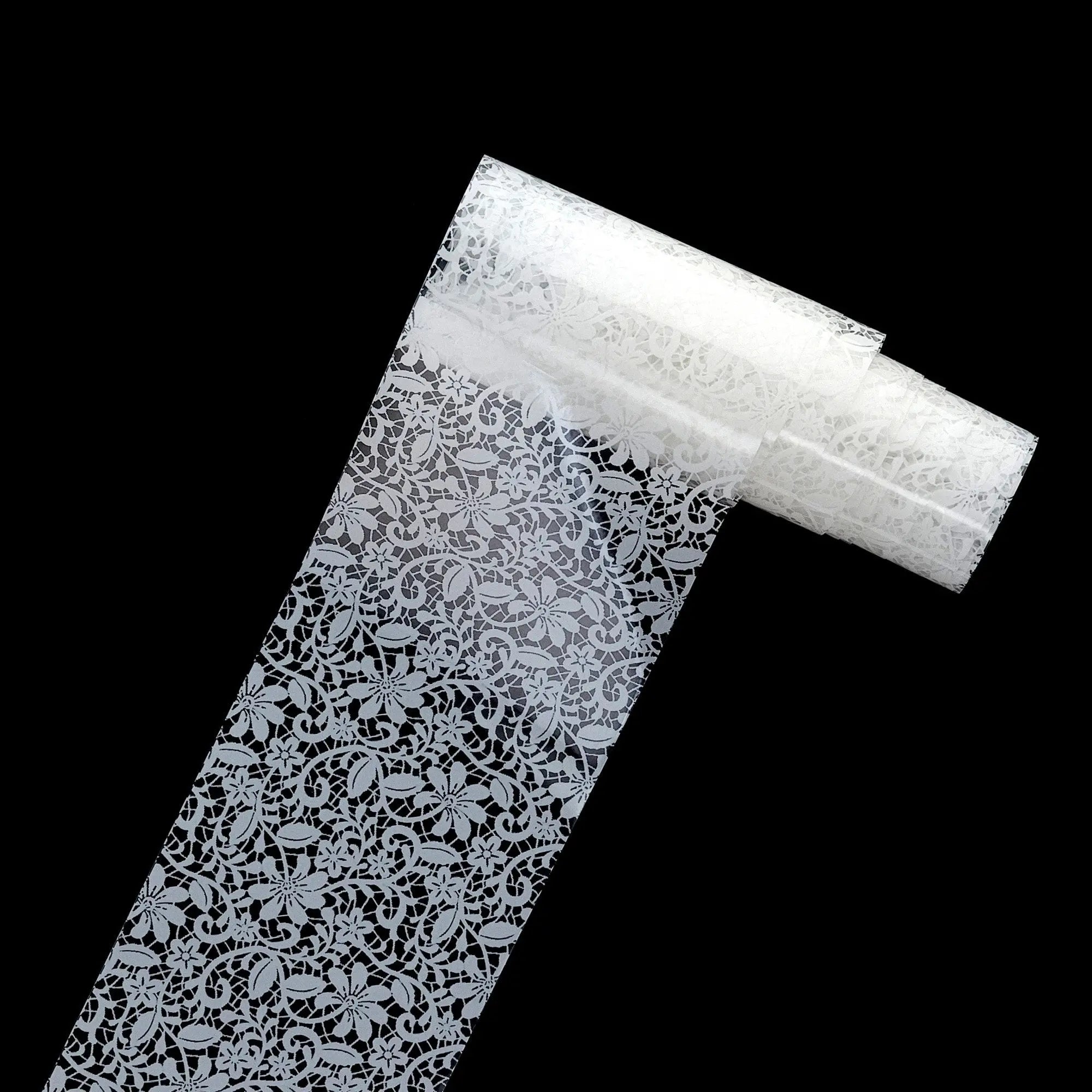 TFS-7 Black & White Netted Foil   Naio Nails