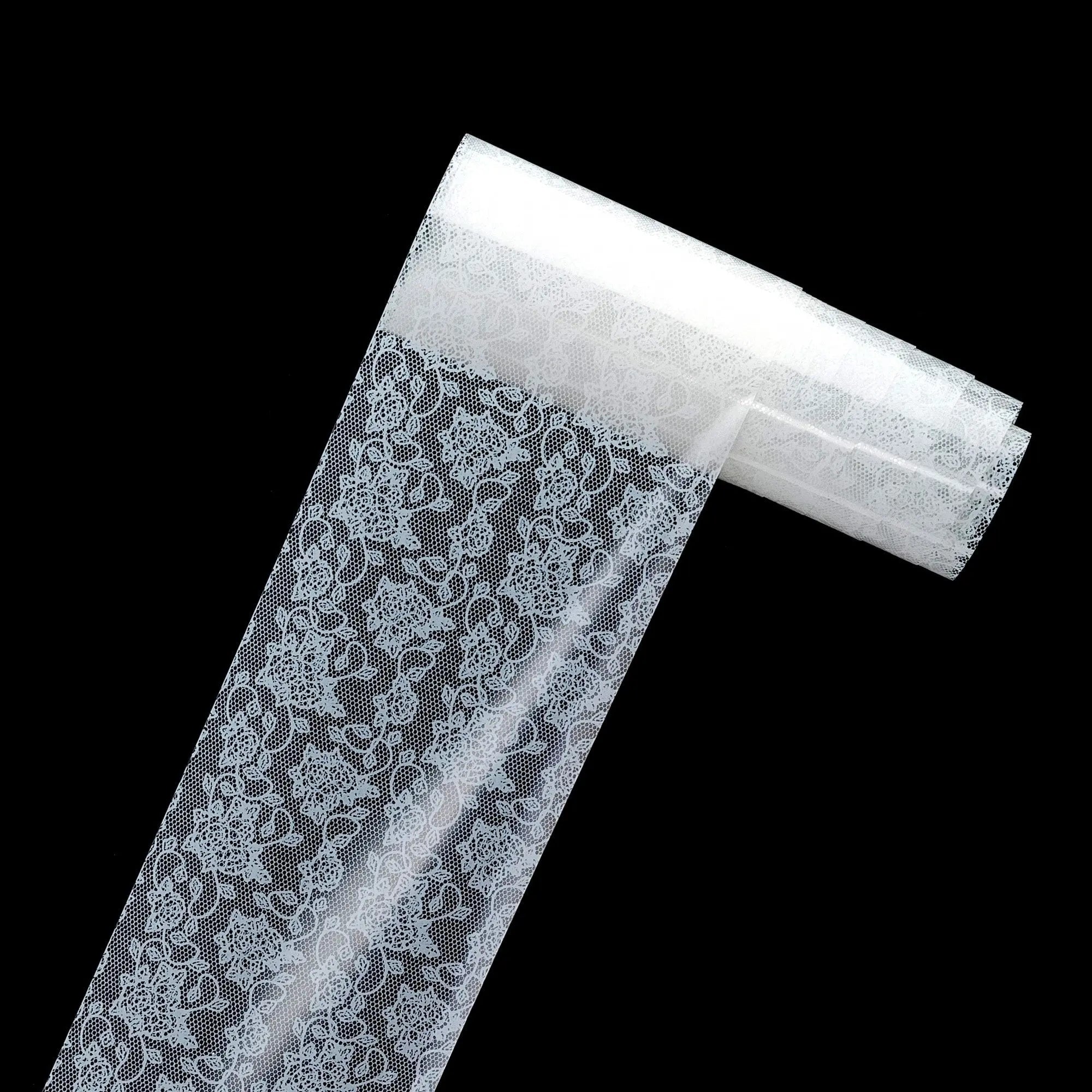 TFS-7 Black & White Netted Foil   Naio Nails