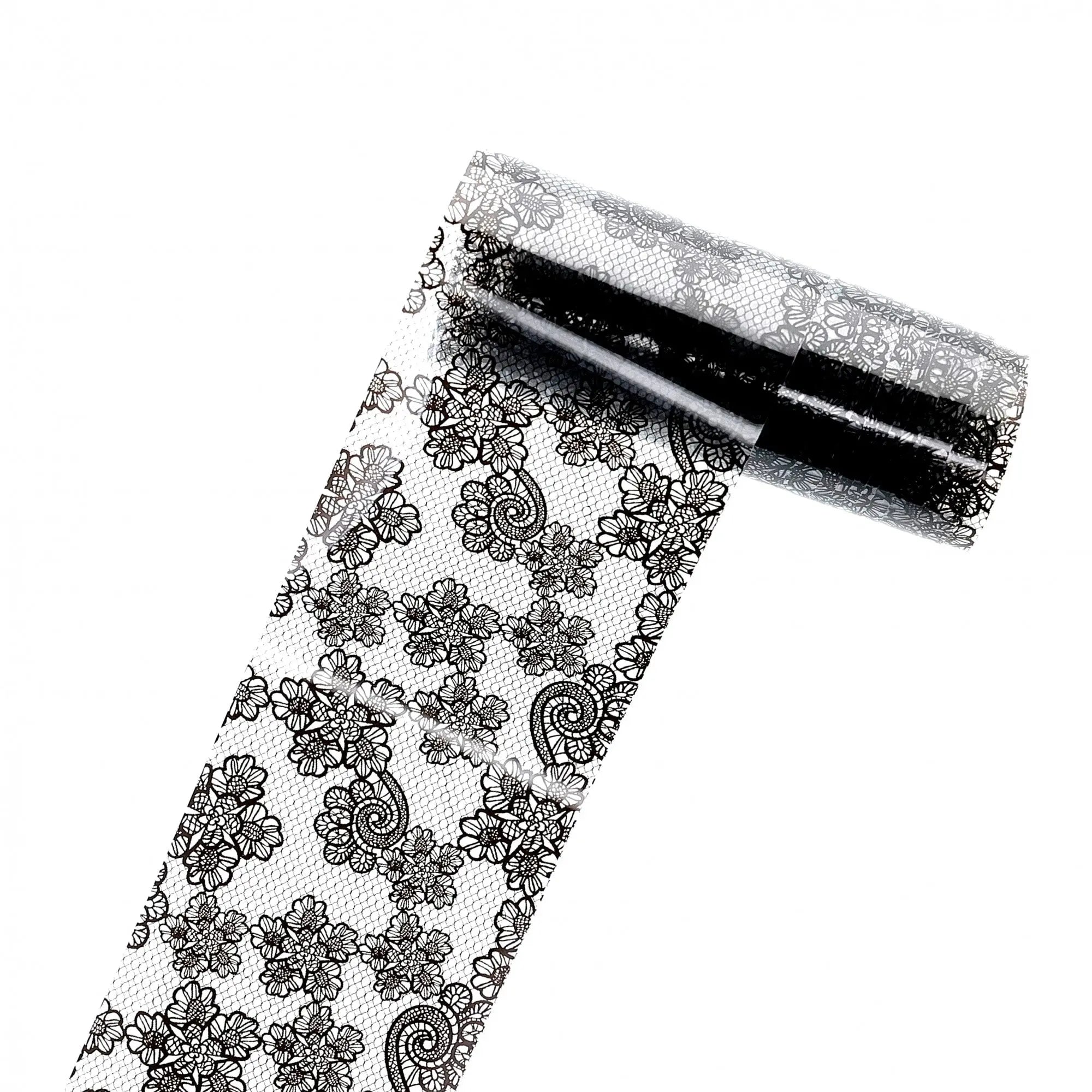 TFS-7 Black & White Netted Foil   Naio Nails