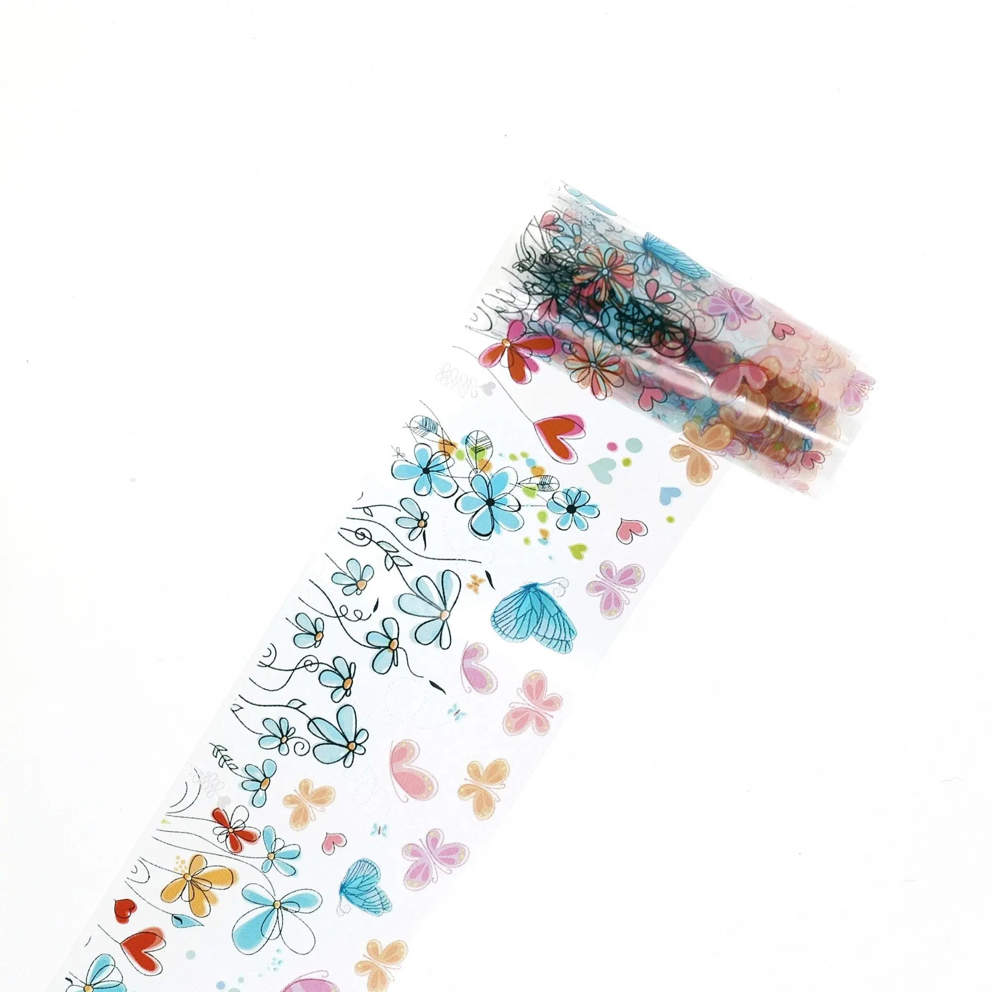 Transparent Butterflies and Flowers TFS-22   Naio Nails