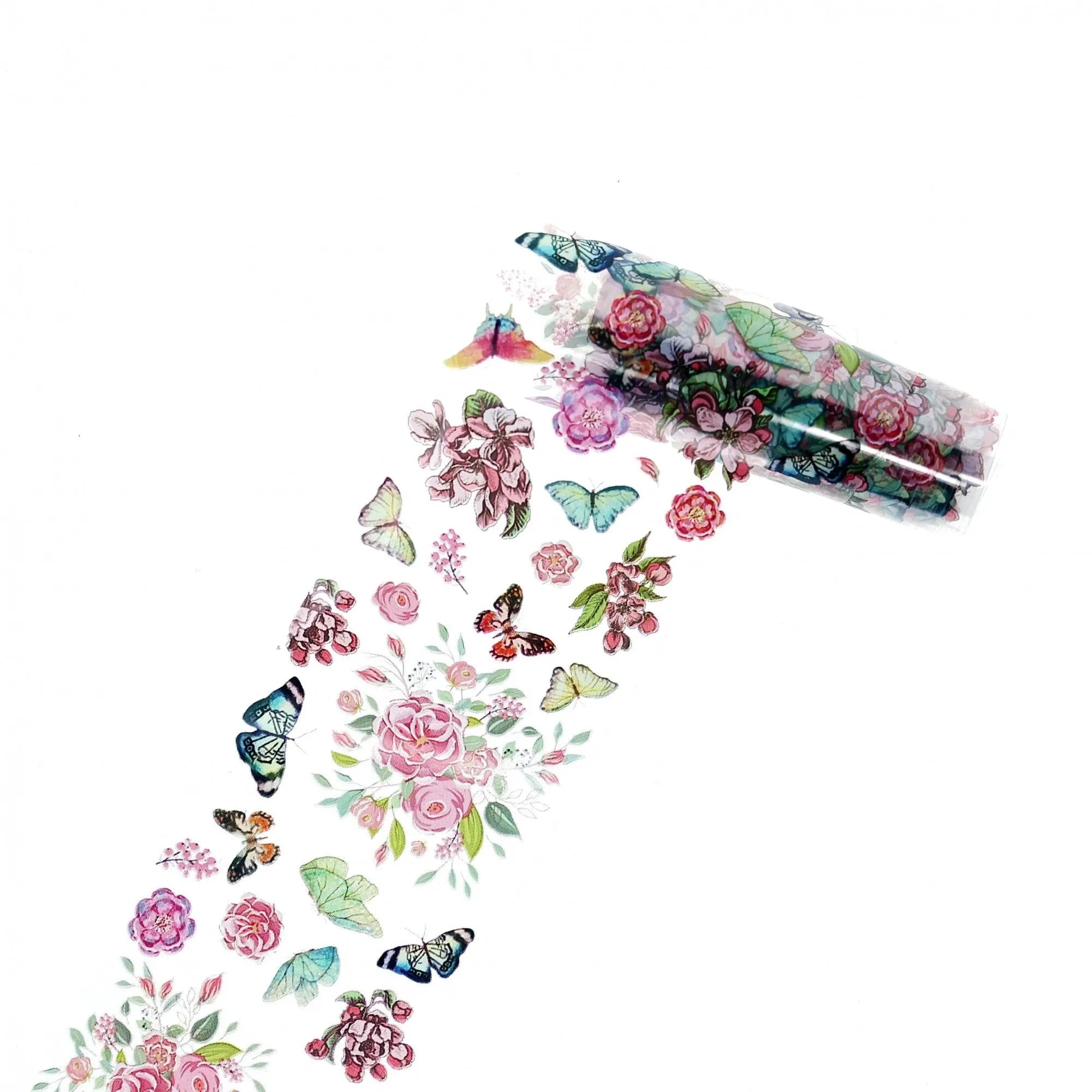 Transparent Butterflies and Flowers TFS-22   Naio Nails