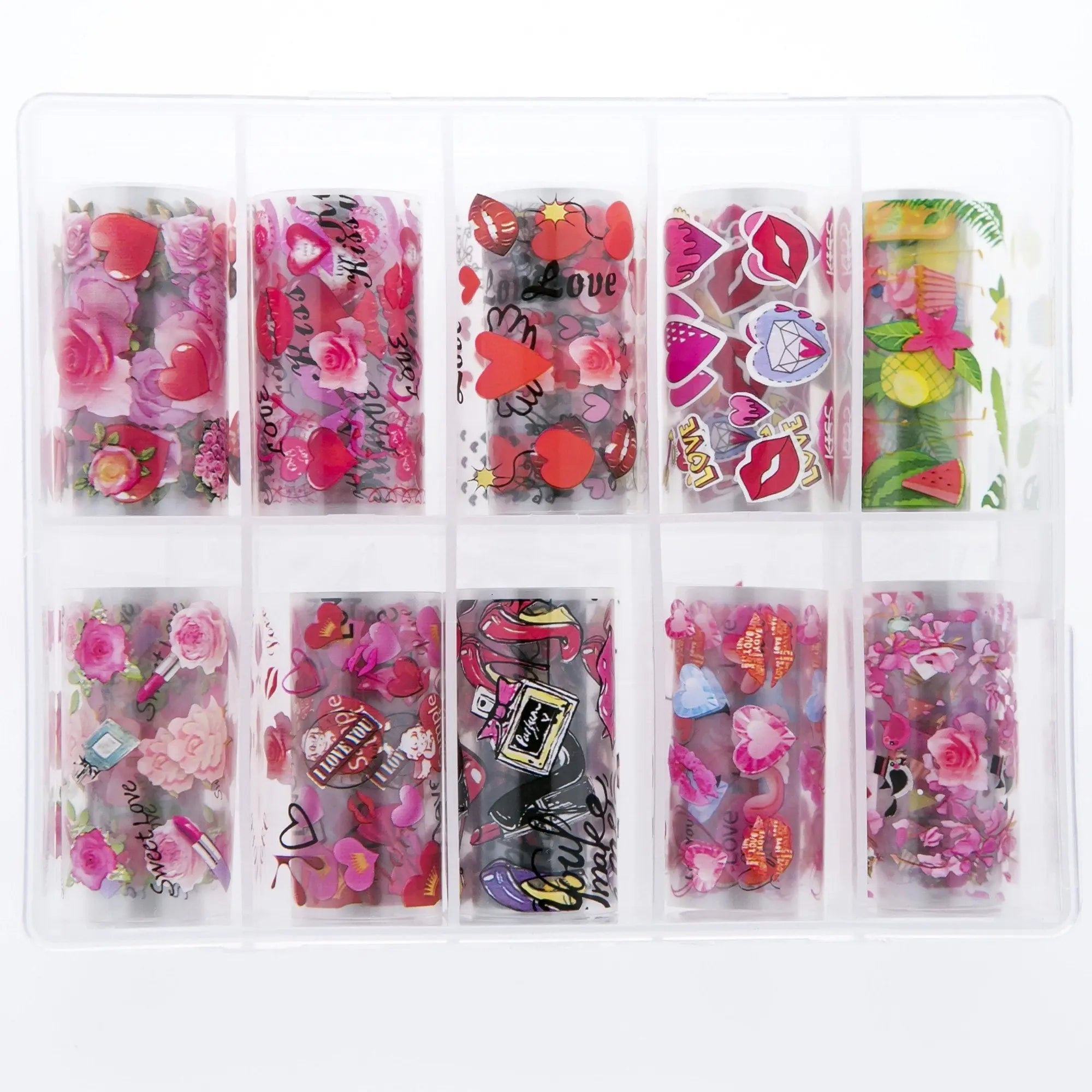 Hearts And Kisses Collection of Foils TFS-30   Naio Nails