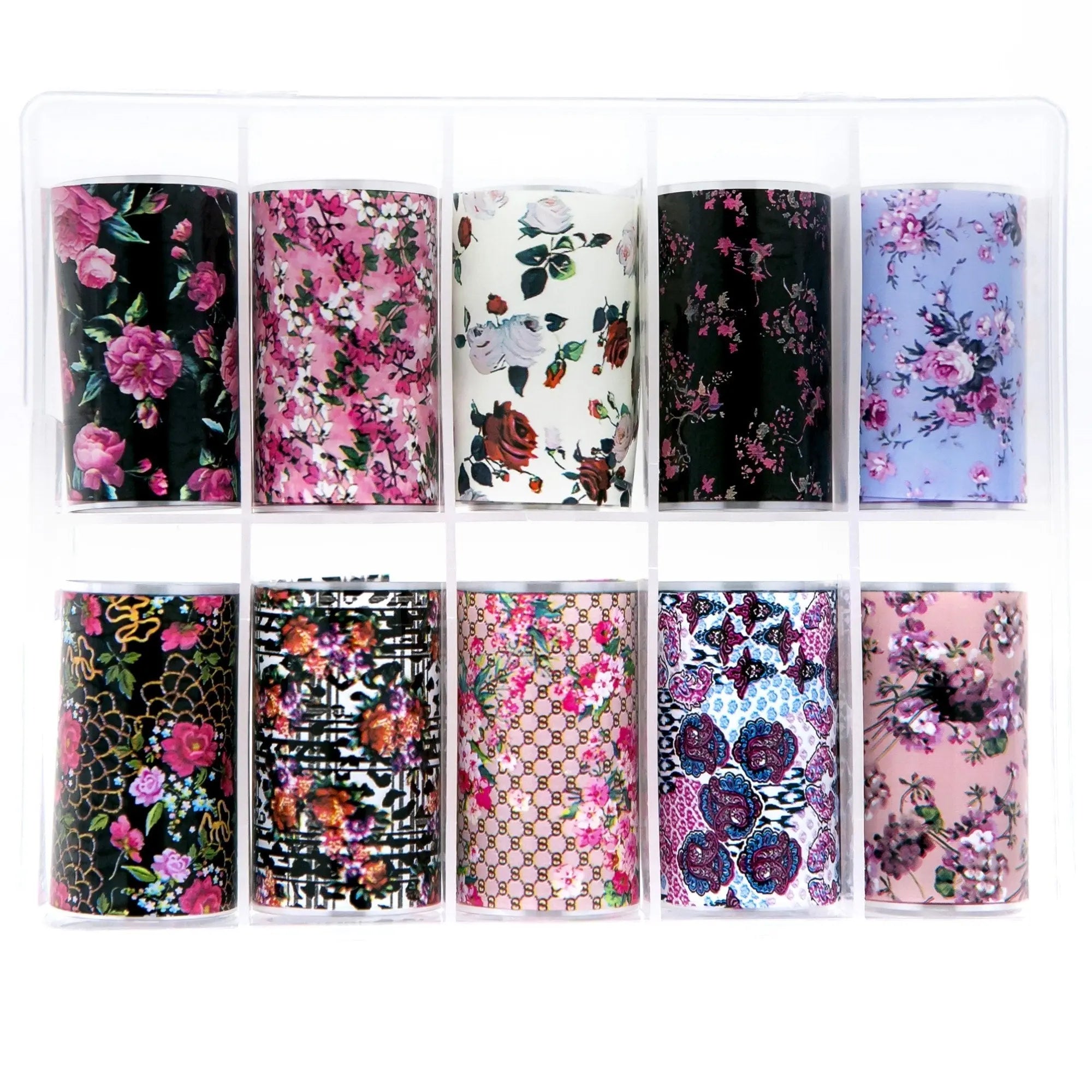 TFS-40 Floral Set of Foils Patterns   Naio Nails