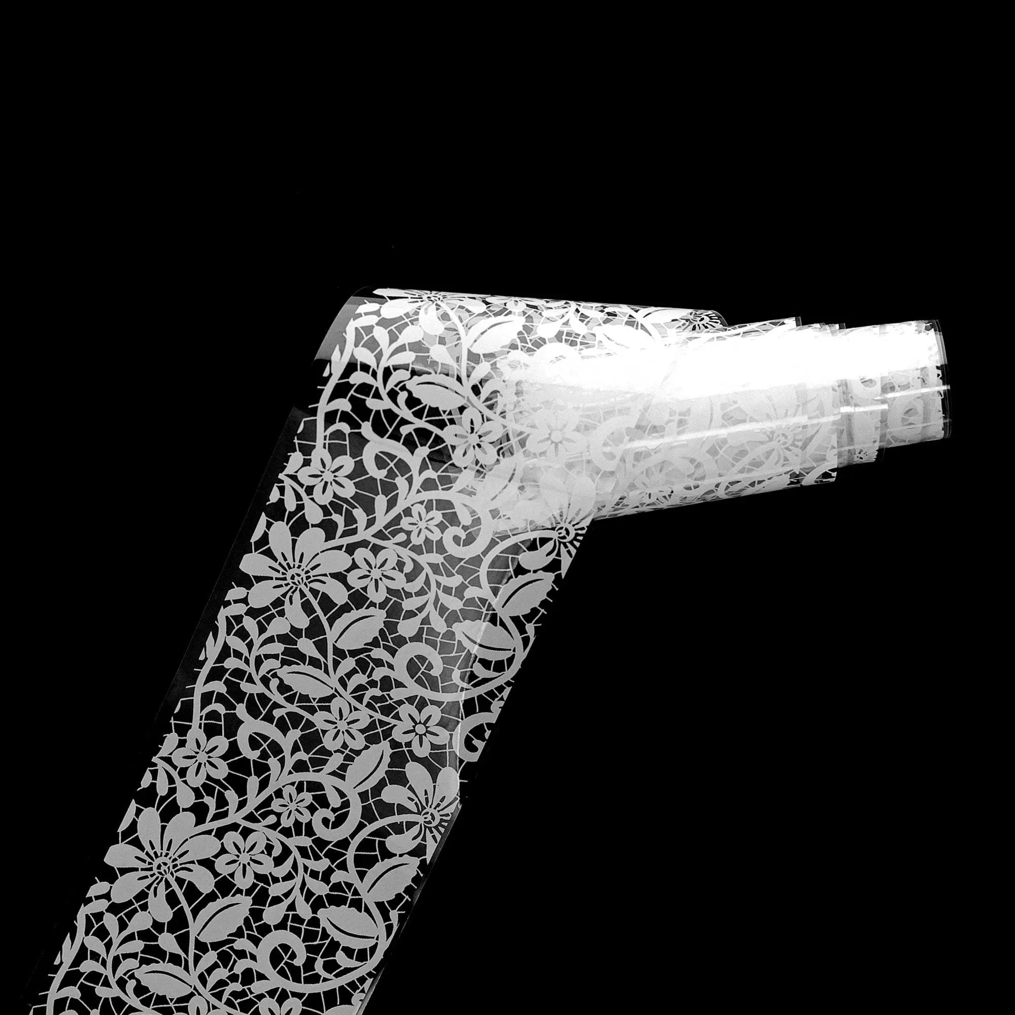 TFS-108 Transparent White Lace Set of Foils   Naio Nails