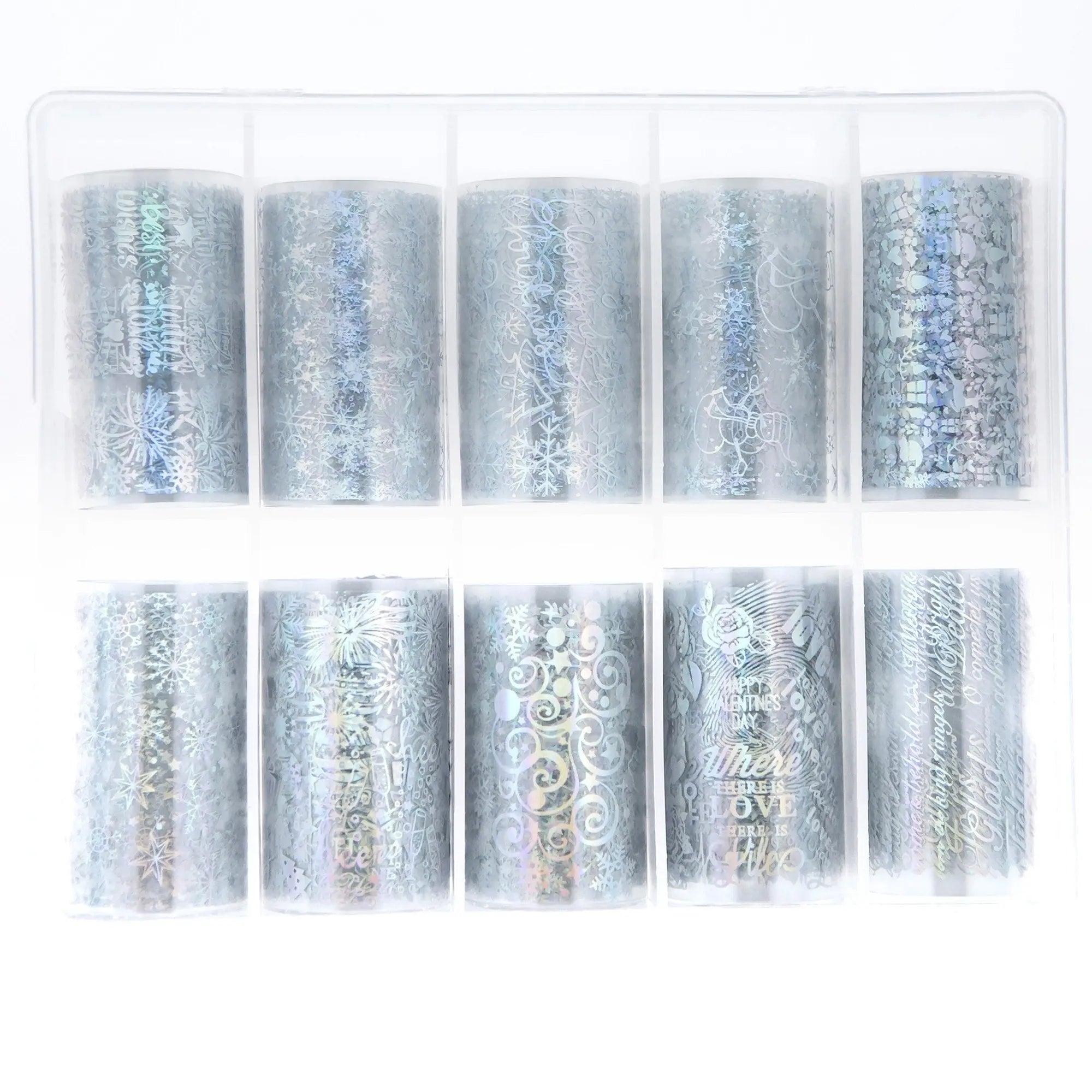 TFS-87 Holographic Christmas Foil Set   Naio Nails