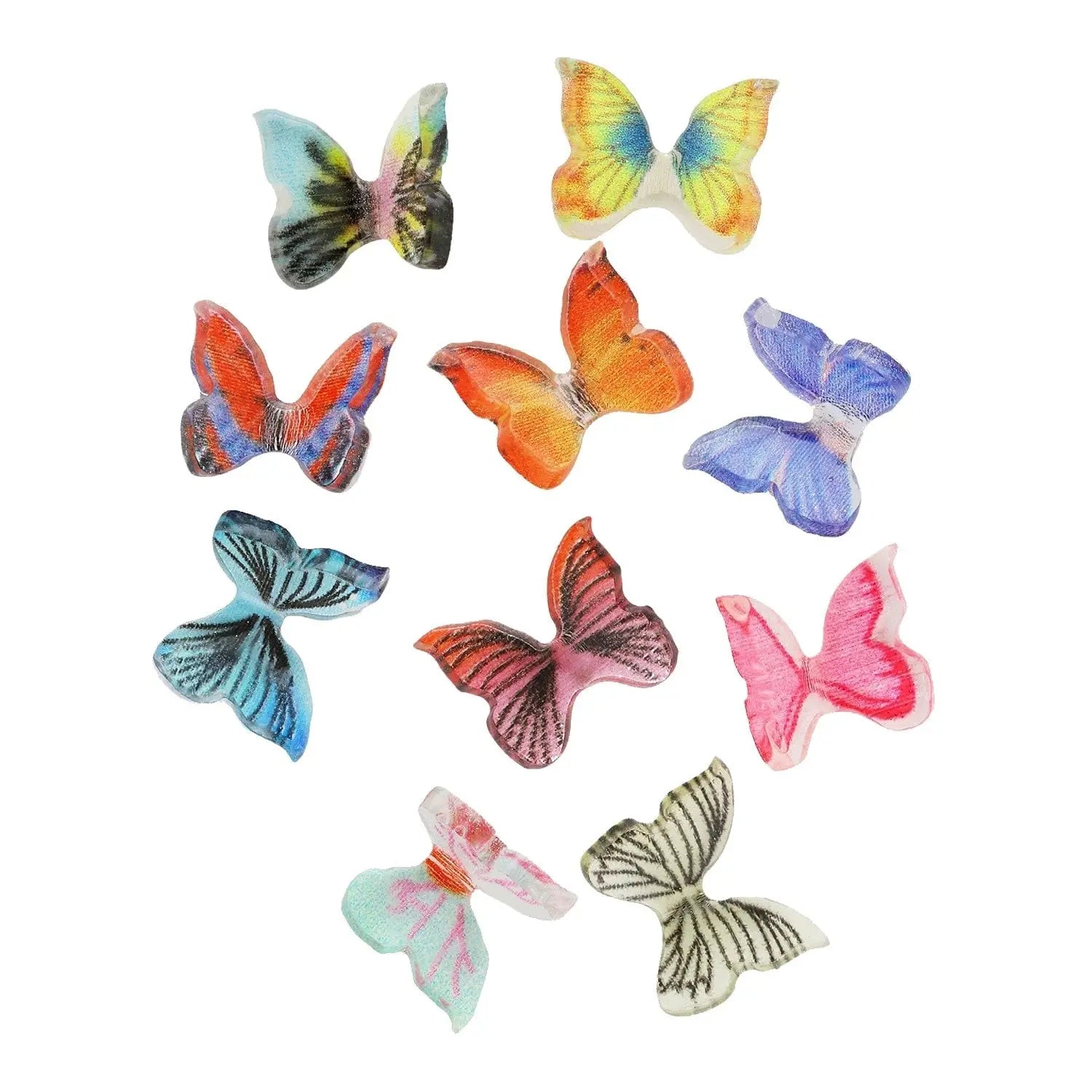 Pot of 10 Charms - Butterflies   Naio Nails