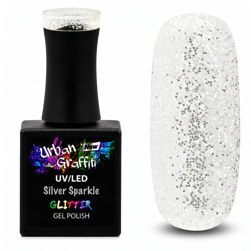Silver Sparkle - UGGP-A0293 Urban Graffiti Gel Polish 15ml