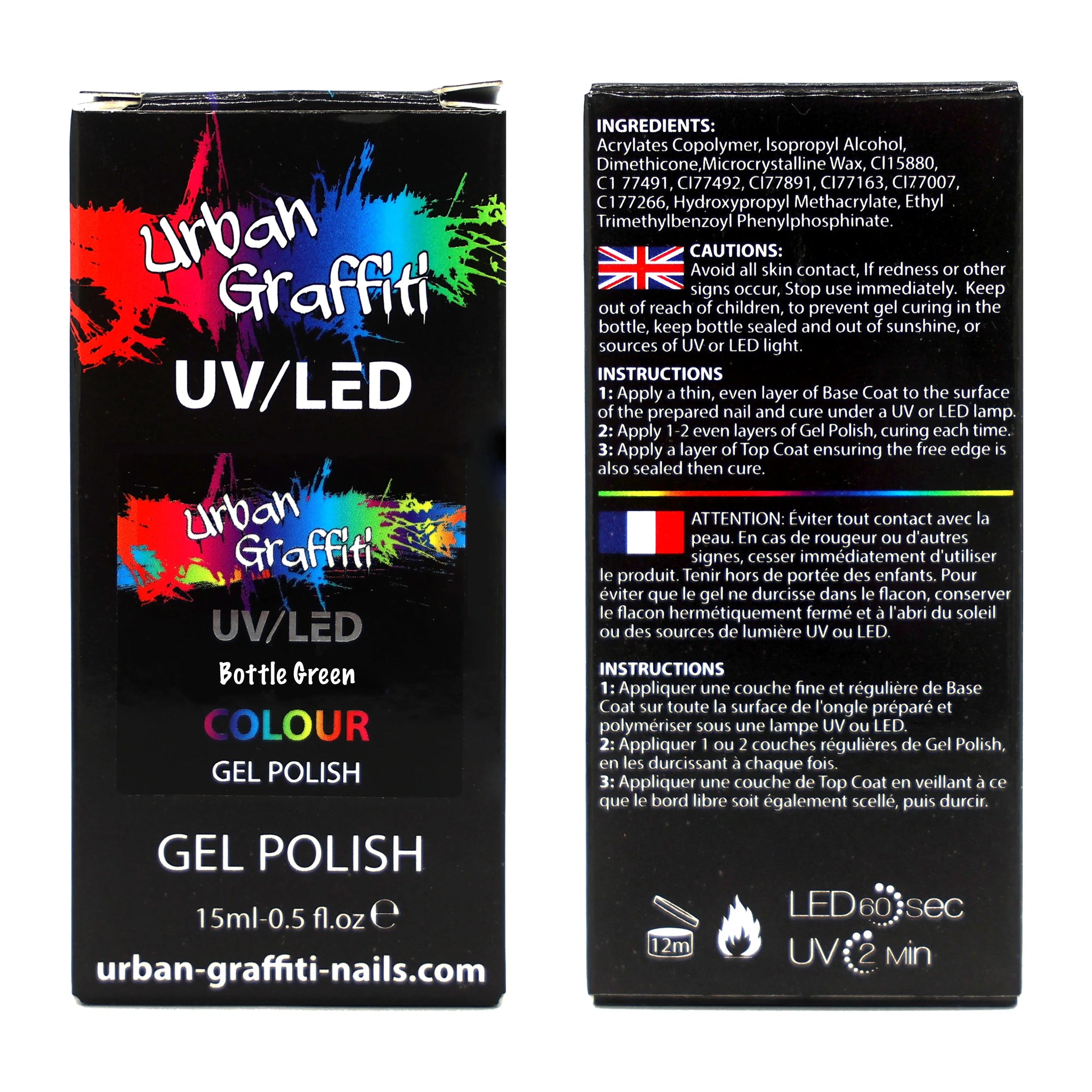 Bottle Green - UGGP-A0551 Urban Graffiti Gel Polish 15ml   Naio Nails