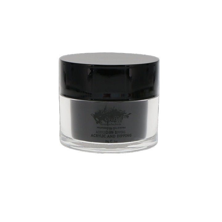 2-in-1 Acrylic Powder - Jet Black - UGCA-001