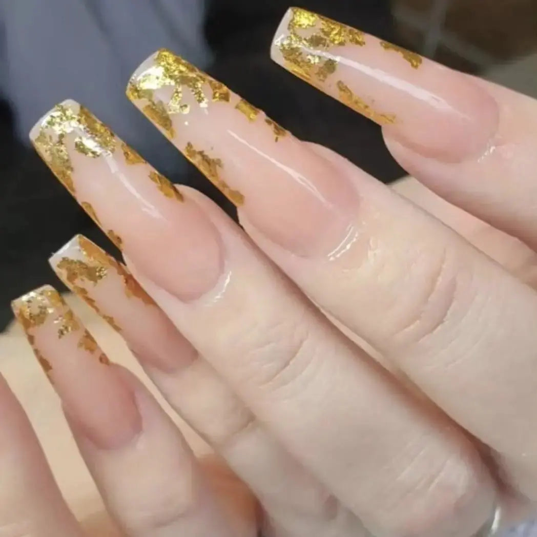 Gold Leaf Foil Nail Art   Naio Nails