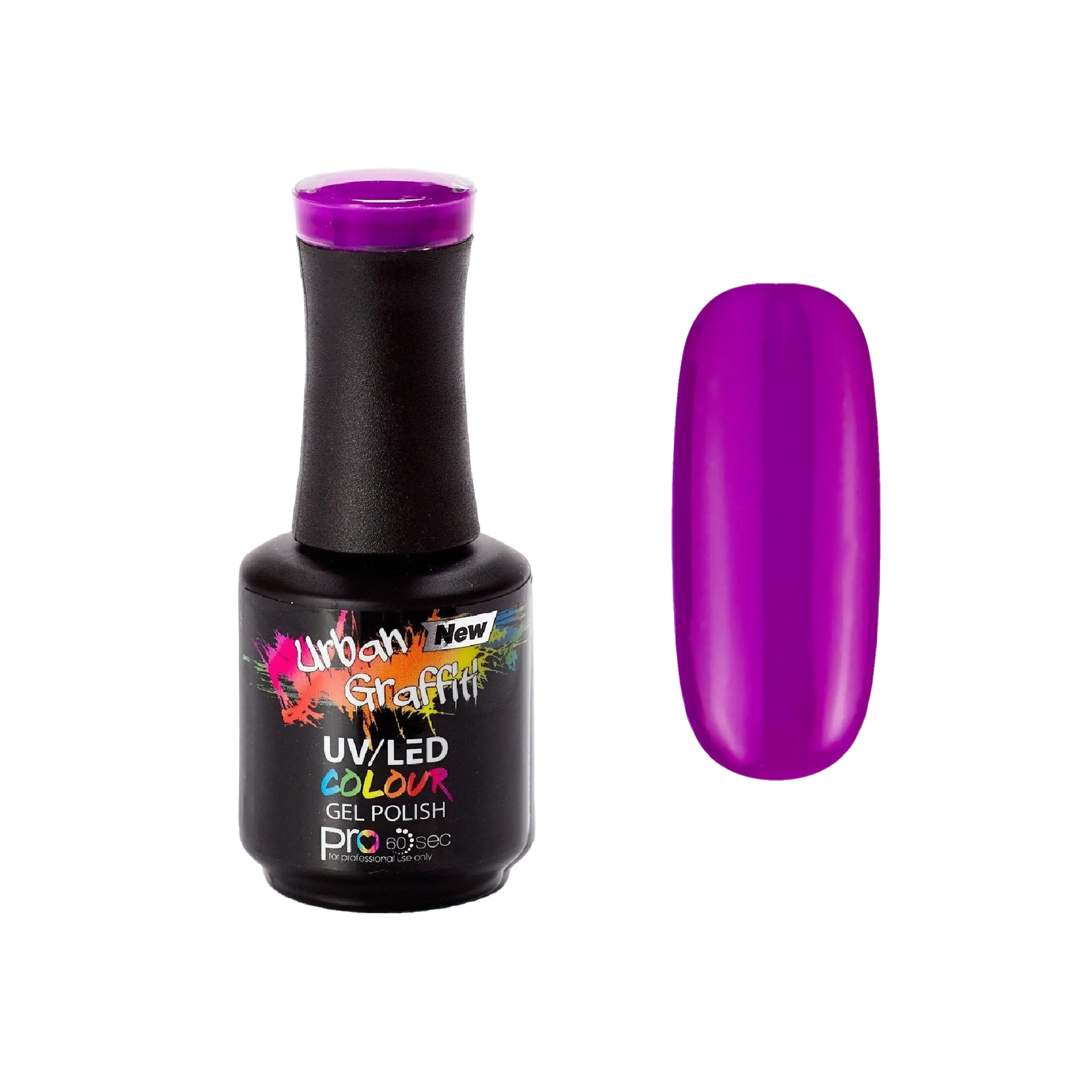 Pitch Purple - UGGP-A0541 Urban Graffiti Gel Polish 15ml   Naio Nails